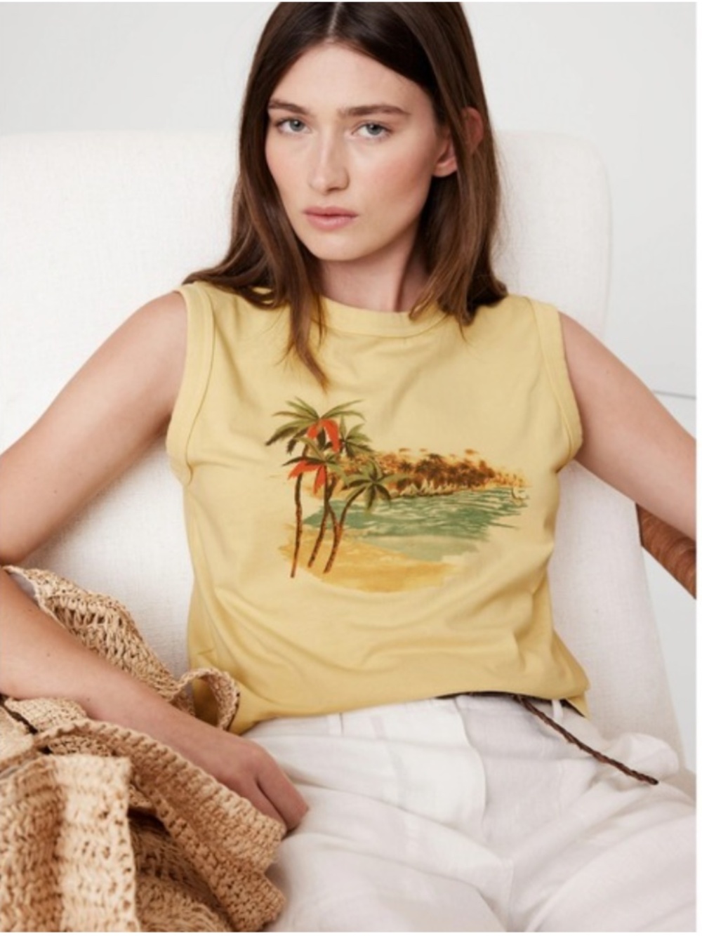 Banana Republic Vintage Cotton Muscle Tank